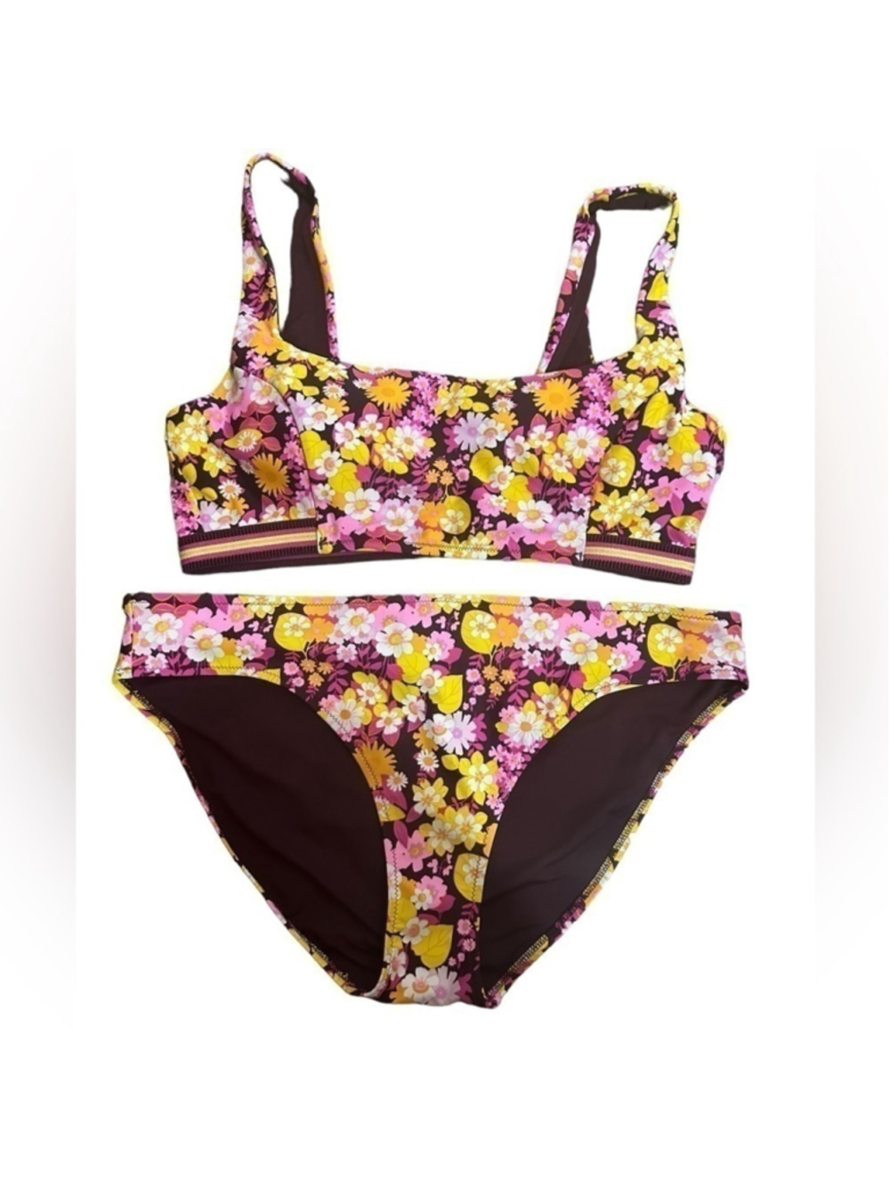 NWT Aerie Floral Bikini Swim Set, XL